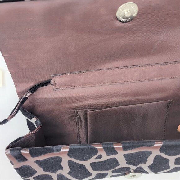 Brown and Black Evening Clutch Purse - Picture 3 of 9
